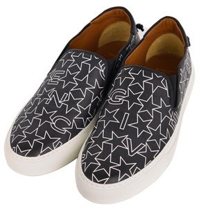 Givenchy Mens Black Street Skate III Logo Print Slip On Sneakers - Size 12
